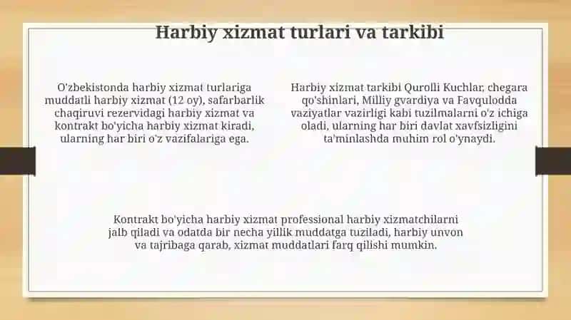 Umumiy harbiy majburiyat va harbiy xizmat to'g'risidagi qonun 4