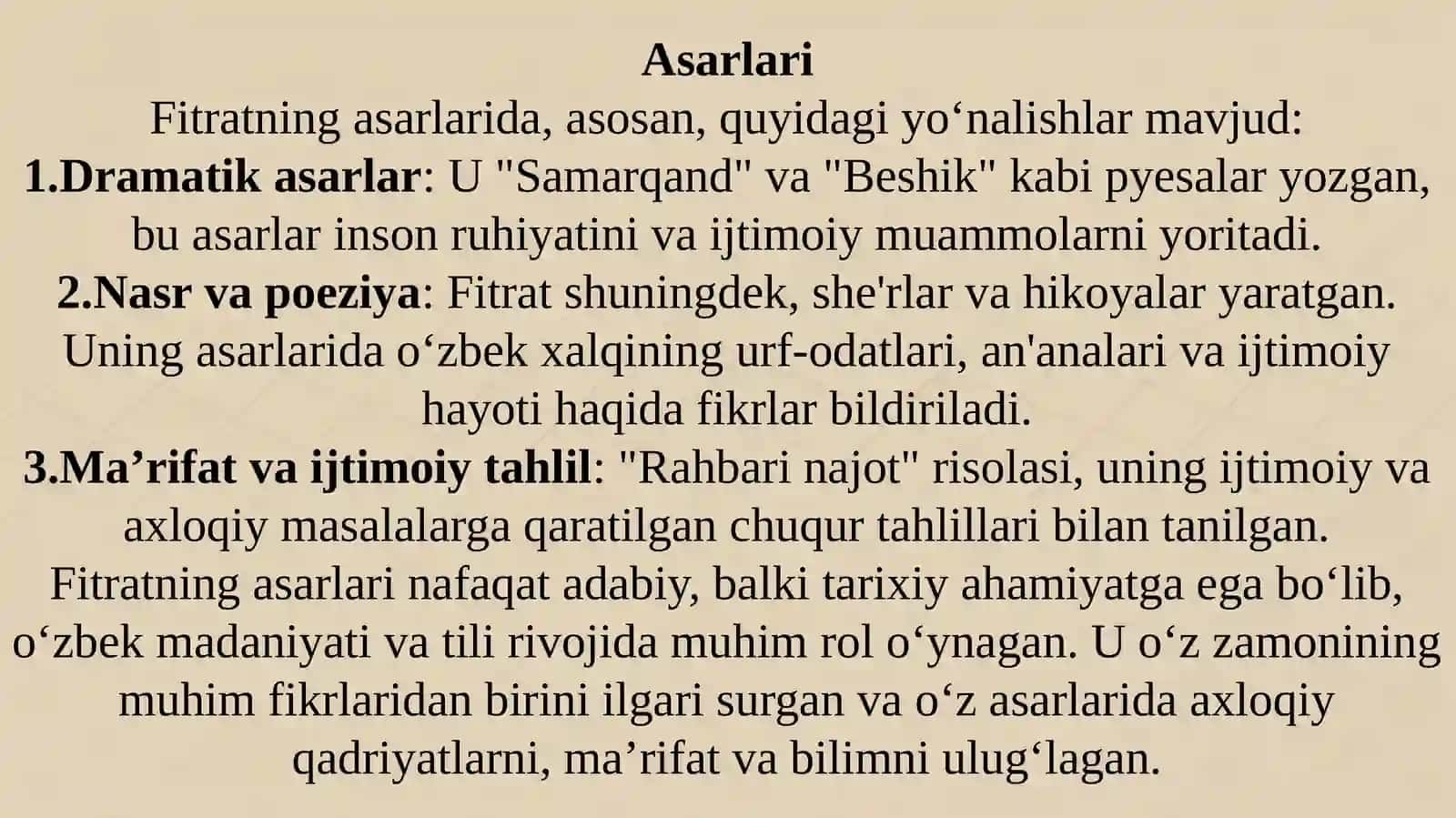 Abdurauf Fitratning "Rahbarinajot" risolasidagi "Baxtsiz odamlarning ikkitoifasi" ga oid qarashlari 4