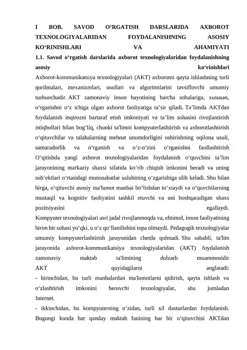 O'QISH DARSLARIDA KO'RGAZMALI VOSITALARDAN FOYDALANISH 4