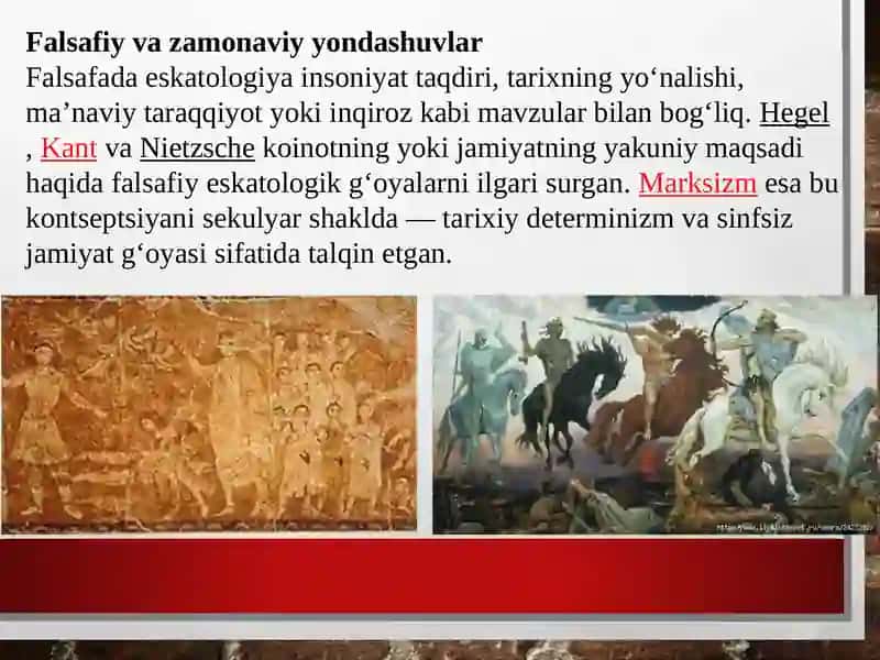 Esxatologiyaning mohiyati qiyomat va oxirat dunyosi 4