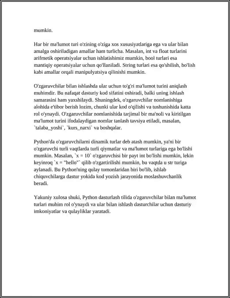 PYTHON DASTURLASH TILI SINTAKSISI 4