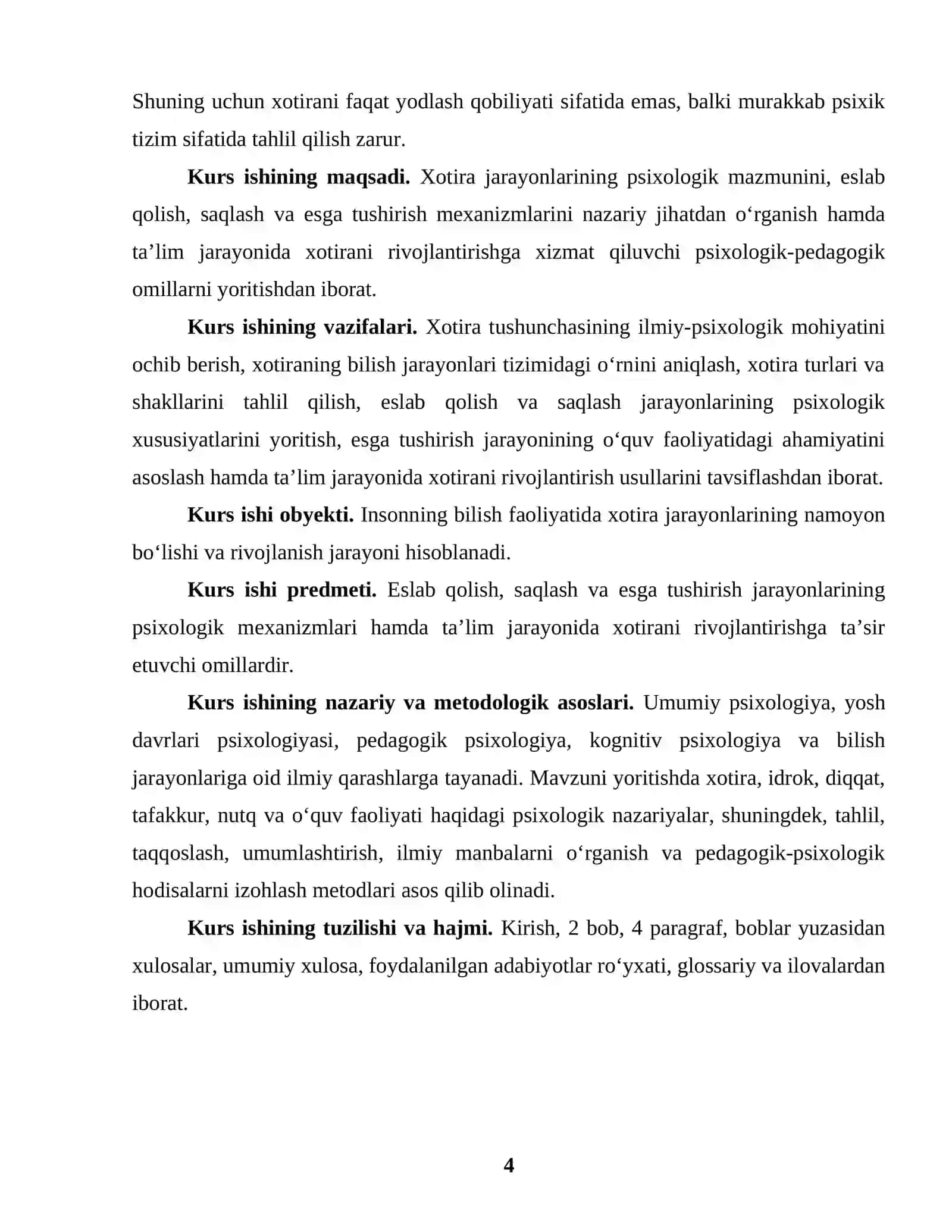 XOTIRA JARAYONLARI: ESLAB QOLISH, SAQLASH VA ESGA TUSHIRISH 4