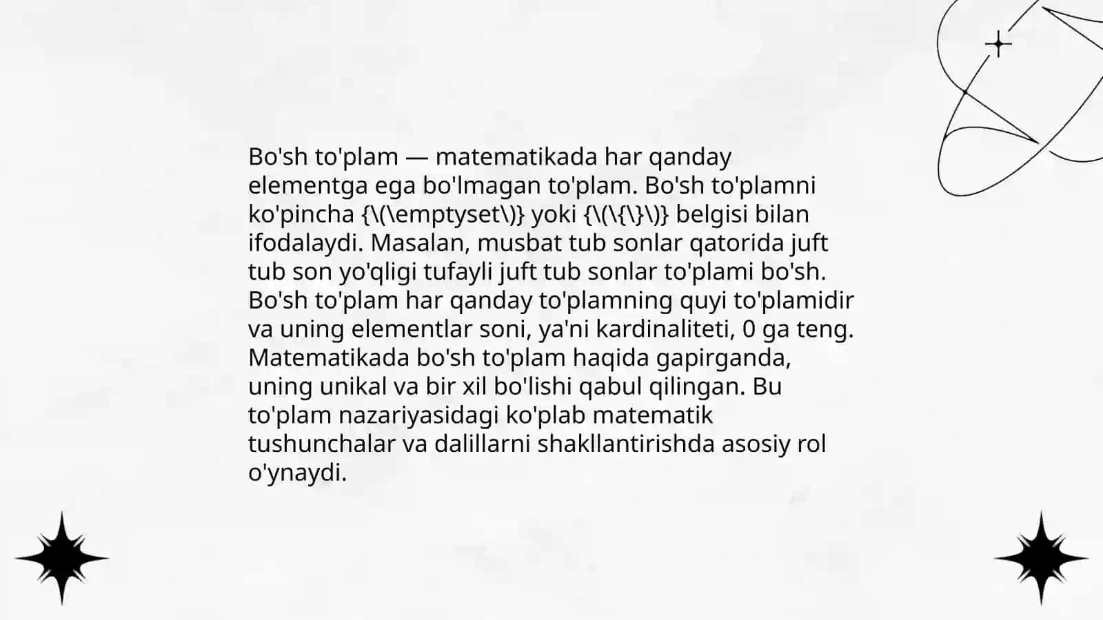 To'plam. To'plamning qismi 4