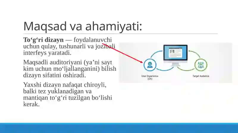 Vebsayt dizaynidan foydalanish 4
