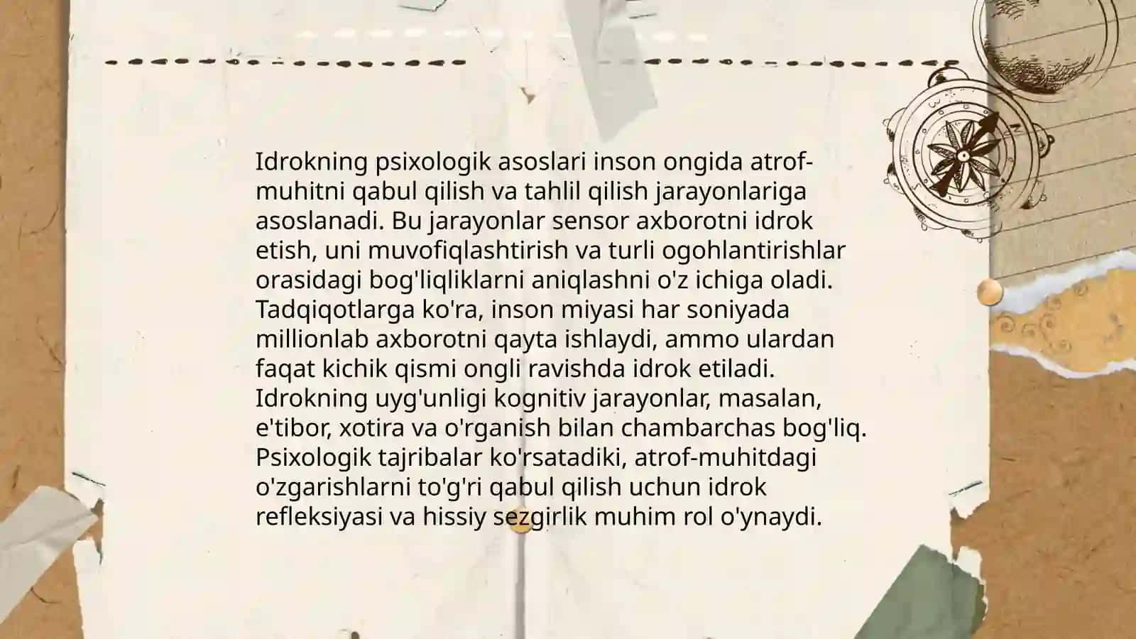 Idrok haqida tushuncha va uning xususiyatlari 4