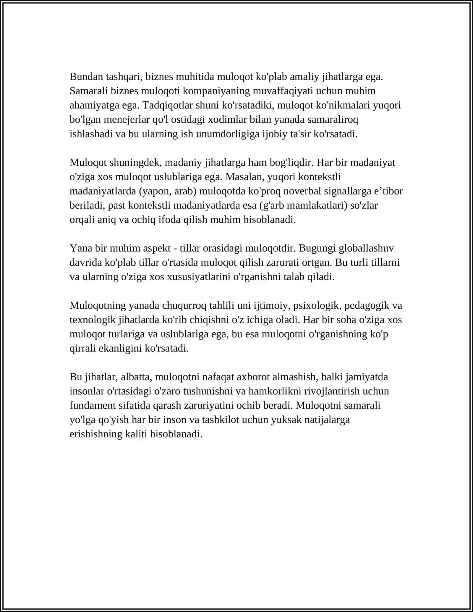 PEDAGOGIK FAOLIYATDA MULOQOT 4