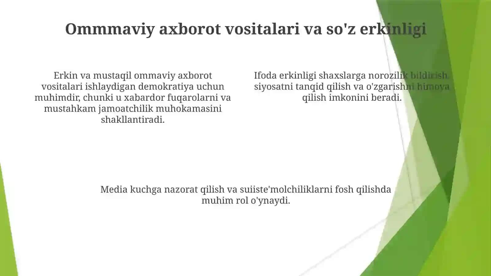 Insonning shaxsiy hamda siyosiy huquqlarini mustahkamlash masalalari 4