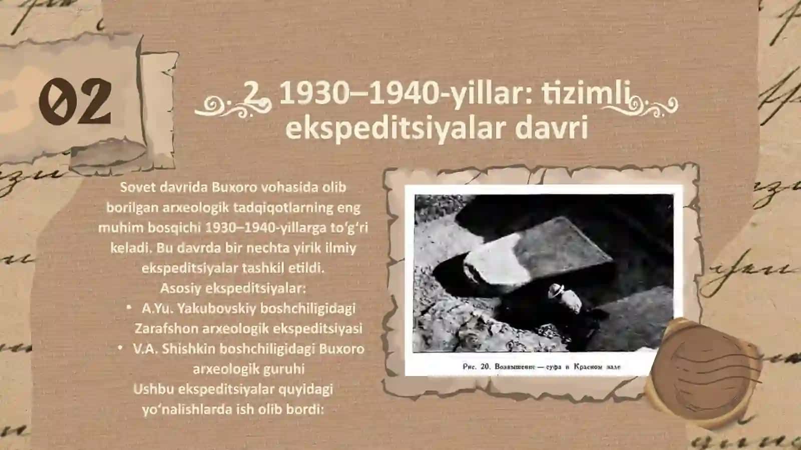 Sovet davrida Buxoro vohasida olib borilgan arxeologik dala tadqiqotlari 4