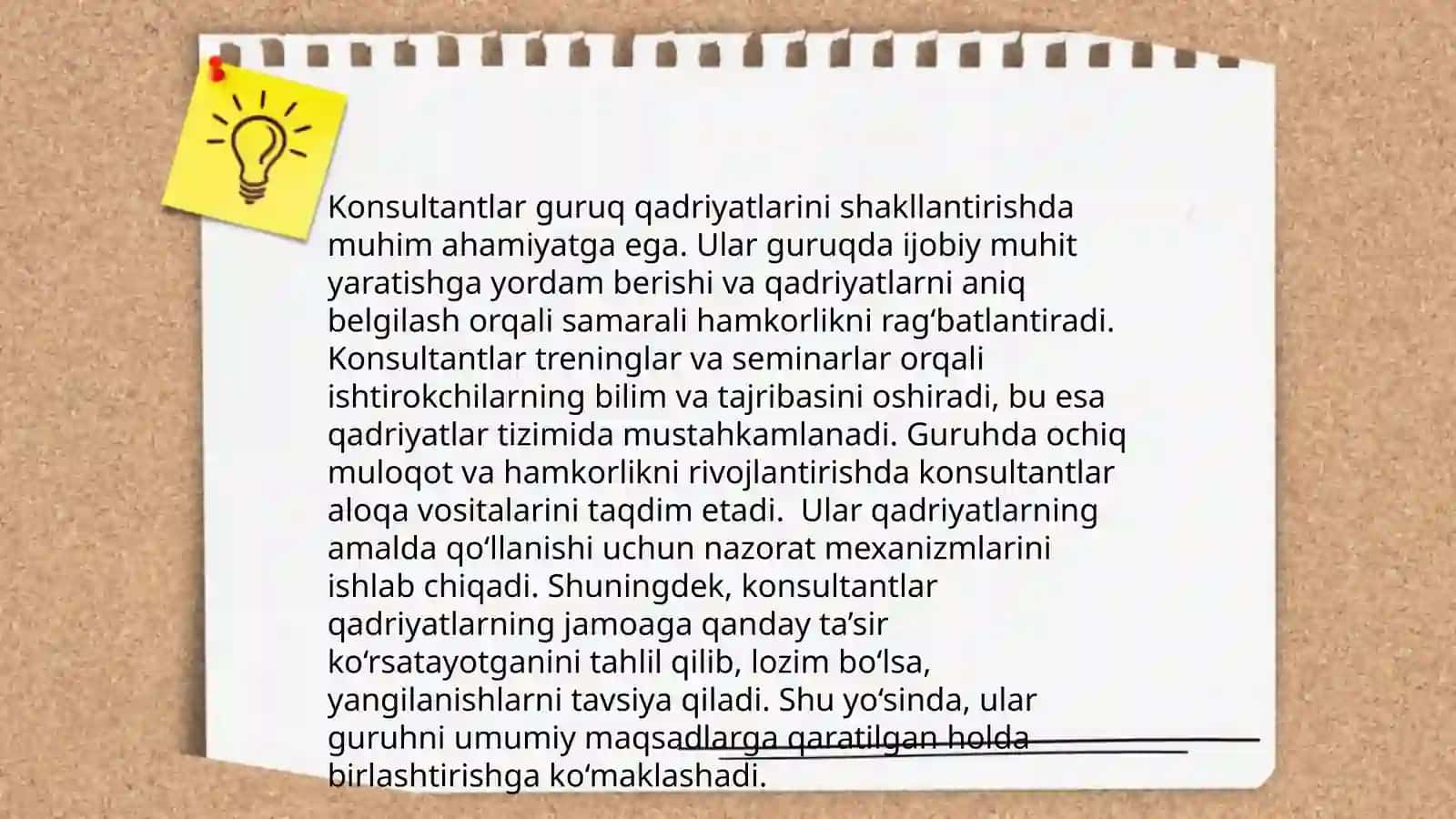 Konsultantning guruh qadriyatlariga ta’siri 4