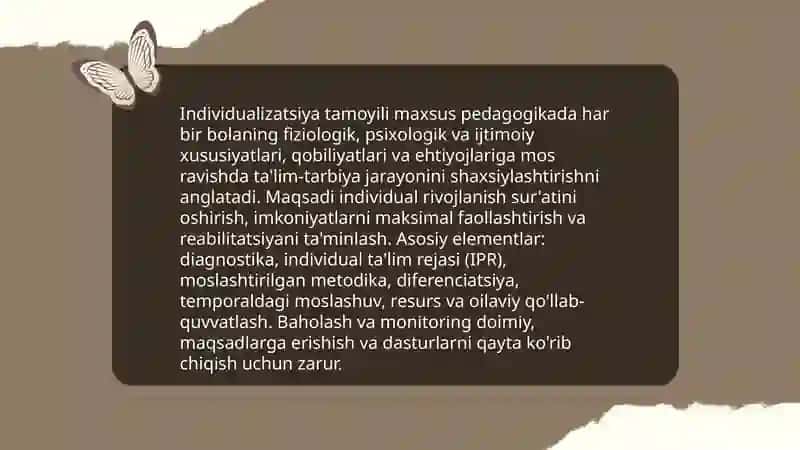 Maxsus pedagogikaning tamoyil va metodlari 4