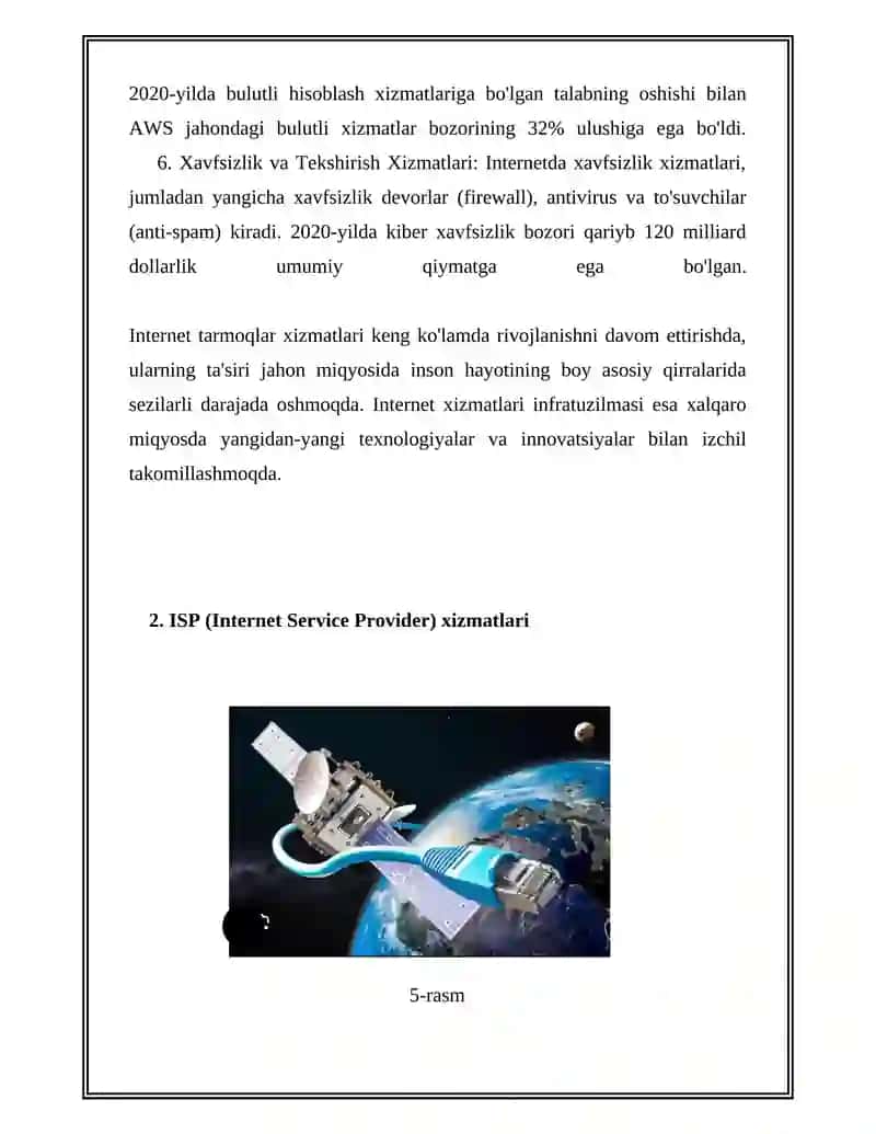 Internet tarmoqlari xizmatlari 4