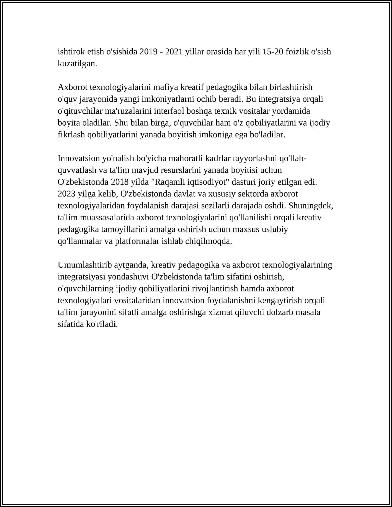 Kreativ pedagogika va axborot texnologiyalari integratsiyasi 4