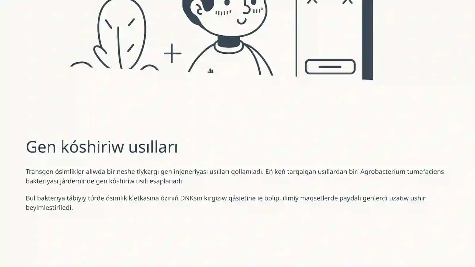 Gen injeneriyası járdeminde transgen ósimlikler alıw 4