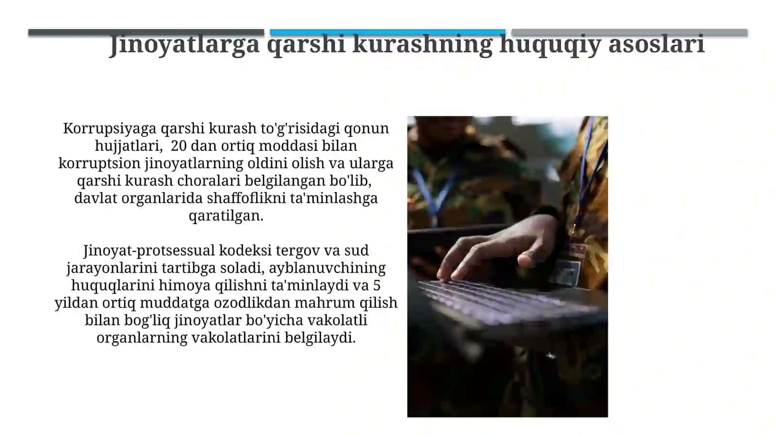 Jinoyatchilikka qarshi kurash siyosati 4