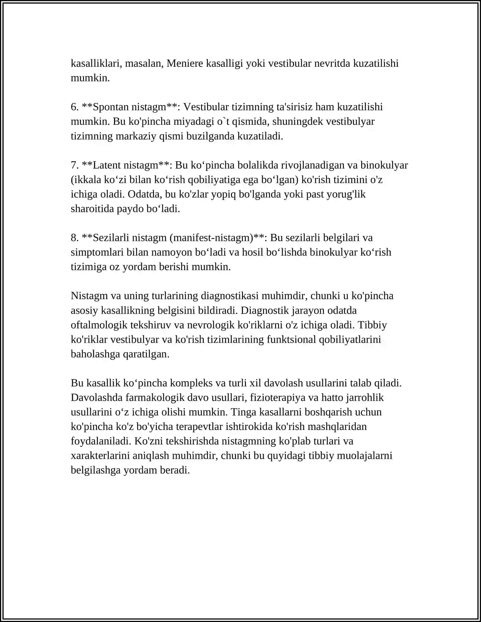 NISTAGM VA UNING TURLARI 4