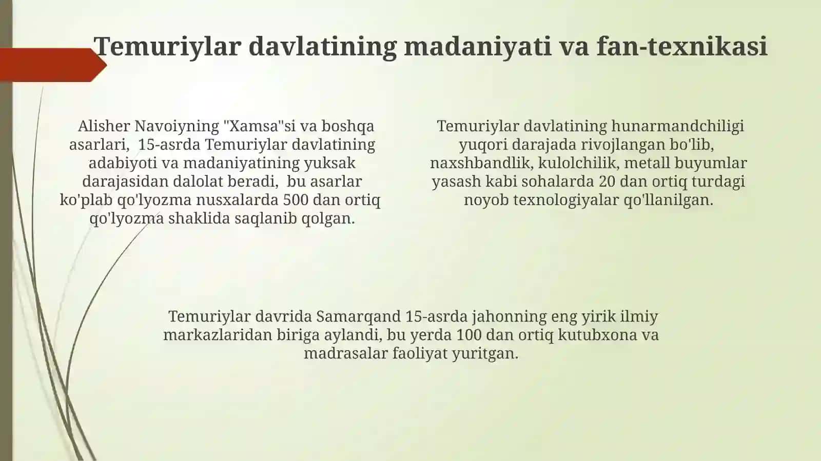 Temuriylar davlati: Asoslari va taraqqiyoti 4