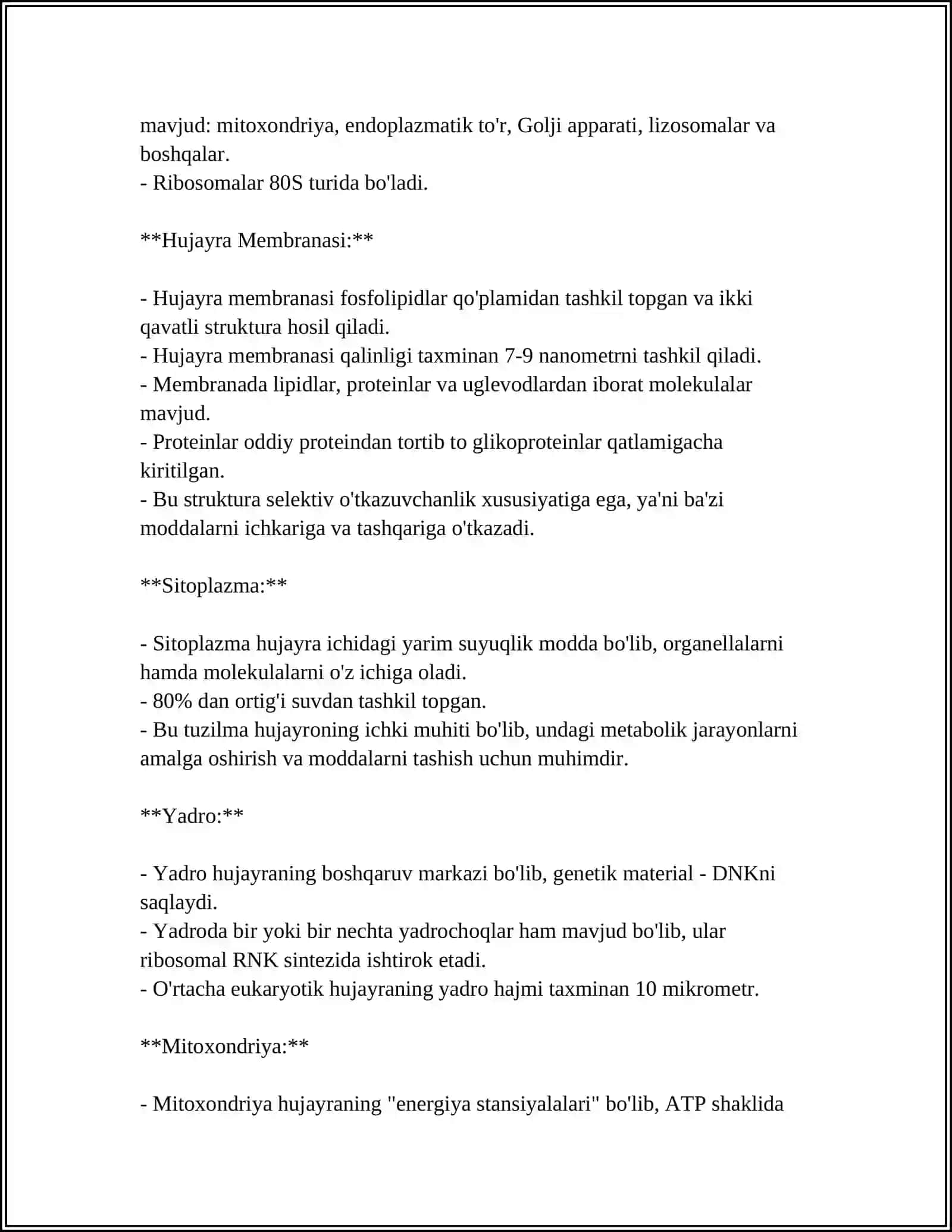 9- SINF SITOLOGIYA MAVZUSI BO'YICHA MUSTAQIL ISH 4