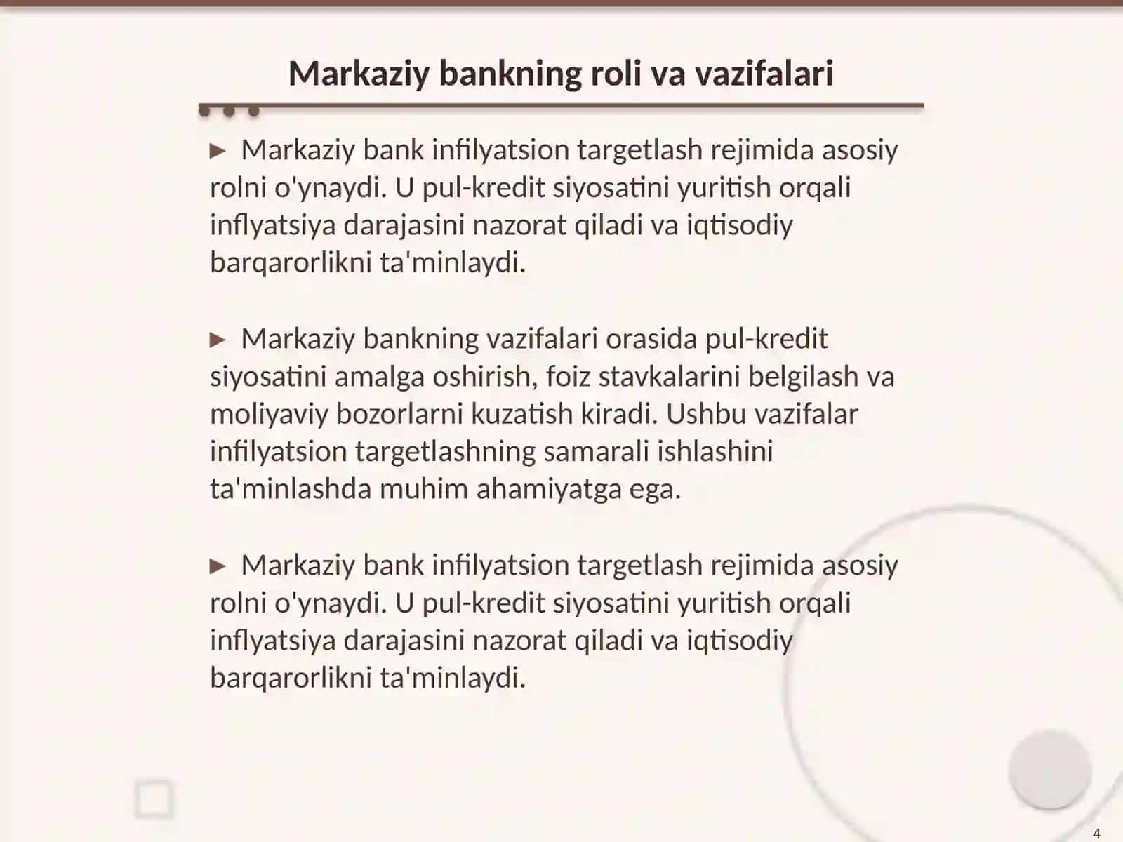 Infilyatsion targetlash rejimi va uni amalga oshirilishi 4