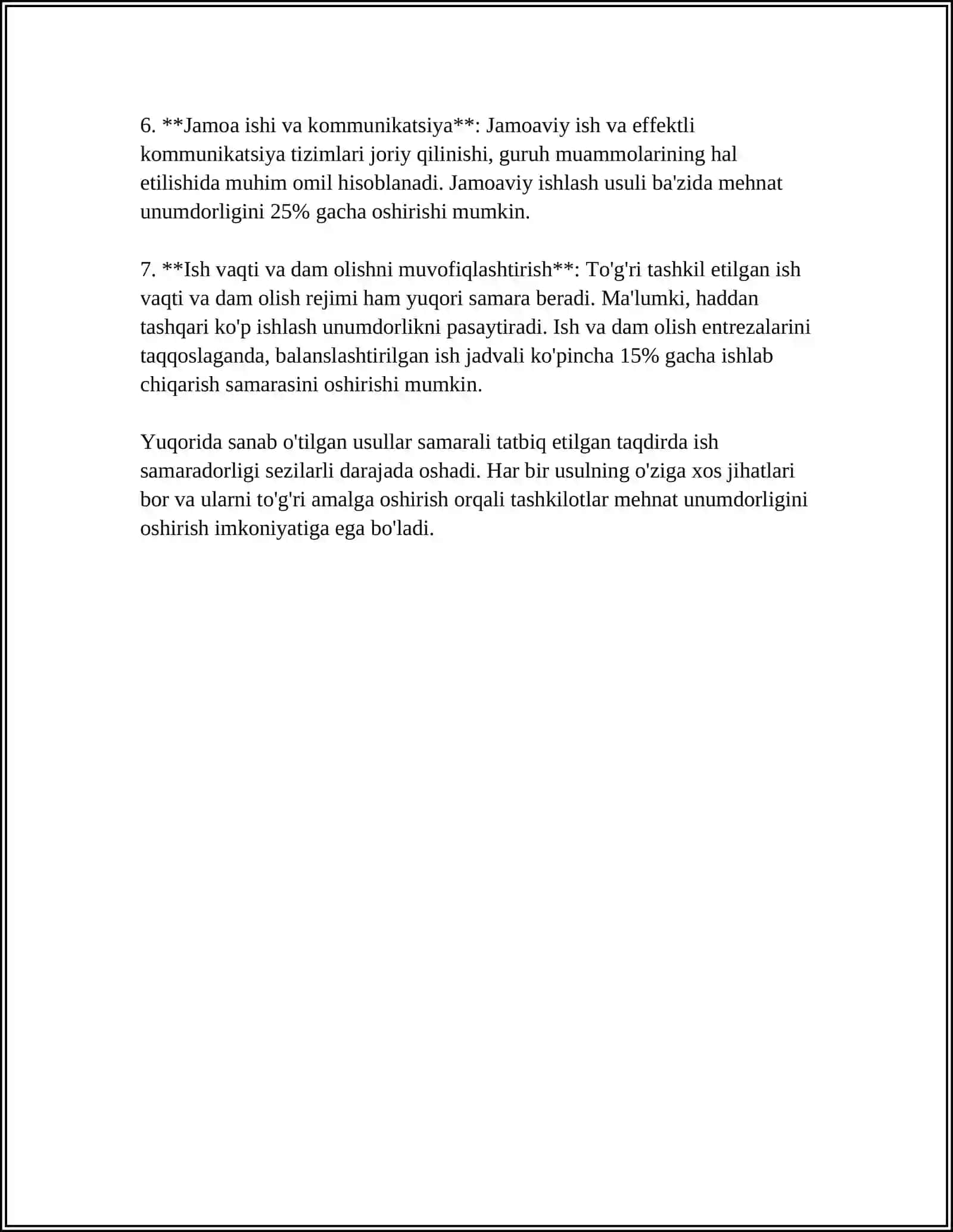 MEHNAT UNUMDORLIGI -IQTISIDIY O'SISH OMILI SIFATIDA 4