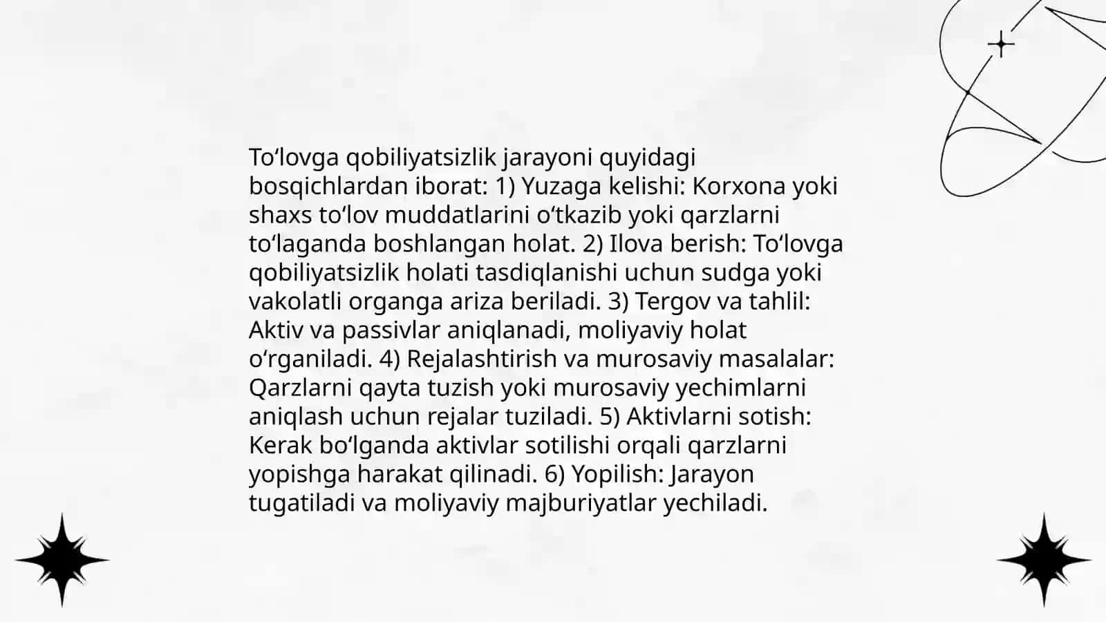 Toʻlovga qobiliyatsizlik 4