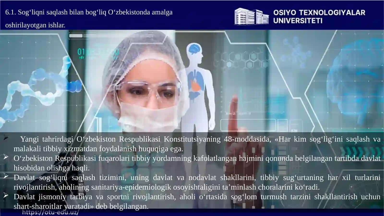 KONSTITUTSIYADA SOG‘LIQNI SAQLASHGA OID MUHIM QOIDALAR 4