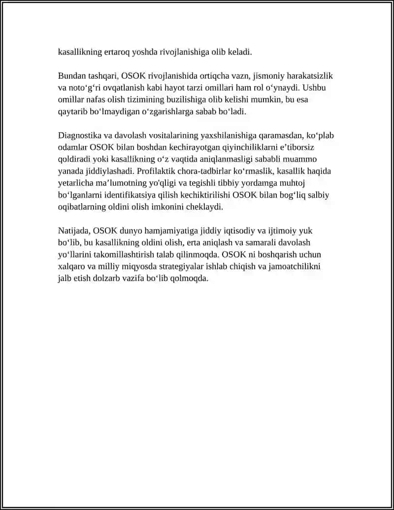 O'PKANING SURUNKALI OBSTRUKTIV KASALLIGI 4