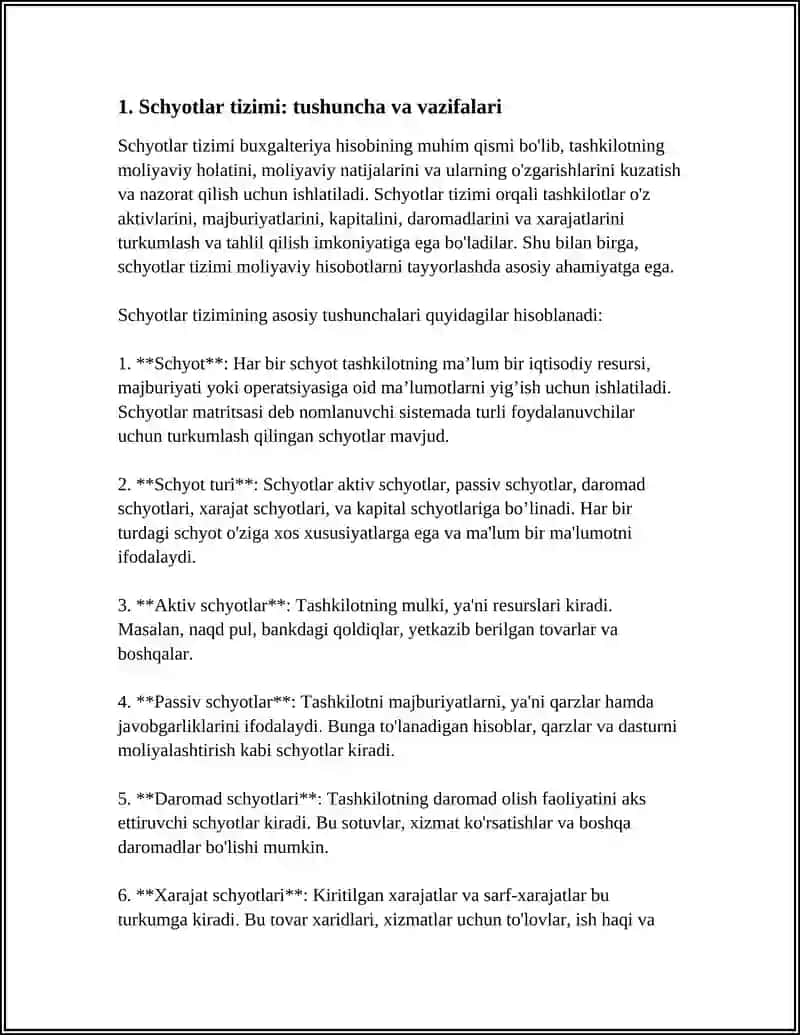 SCHYOTLAR TIZIMI TO'G'RISIDA TUSHUNCHA VA ULARNI TURKUMLASH 4