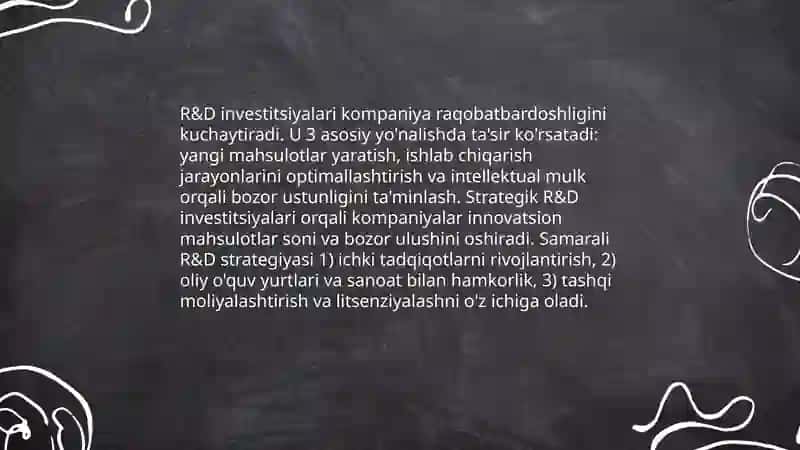 Innovatsiyalar kompaniyalarning raqobat bardoshligi omili 4