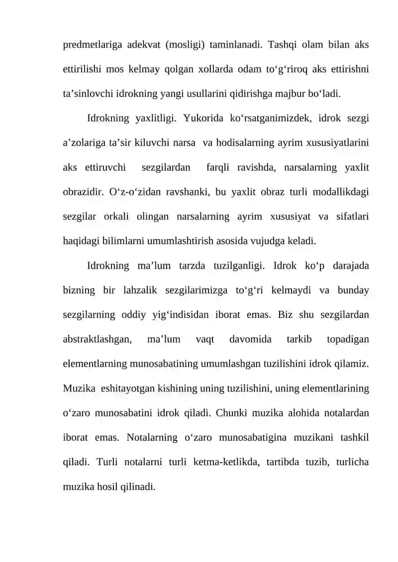 Idrok haqida tushuncha 4