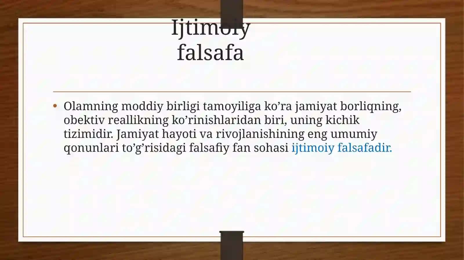 Jamiyat Falsafasi va Inson Borlig'i 4