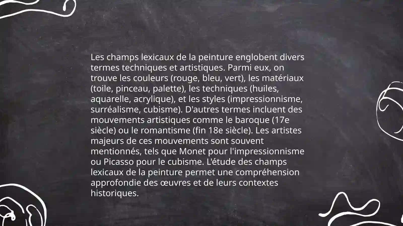 Systeme lexical L'art 4