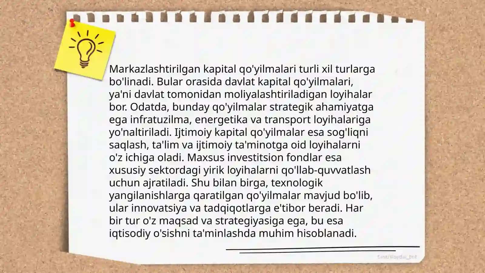 Markazlashtirilgan kapital qo'yilmalar haqida ma'lumot 4