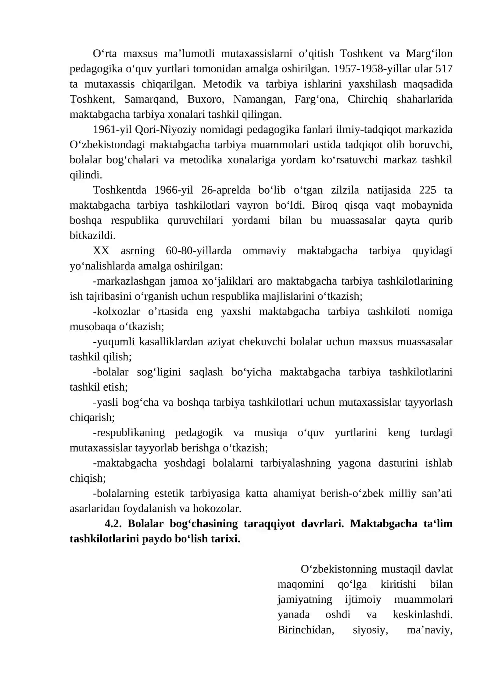 MAKTABGACHA TA’LIM TASHKILOTLARINI PAYDO BO`LISH TARIXI 4