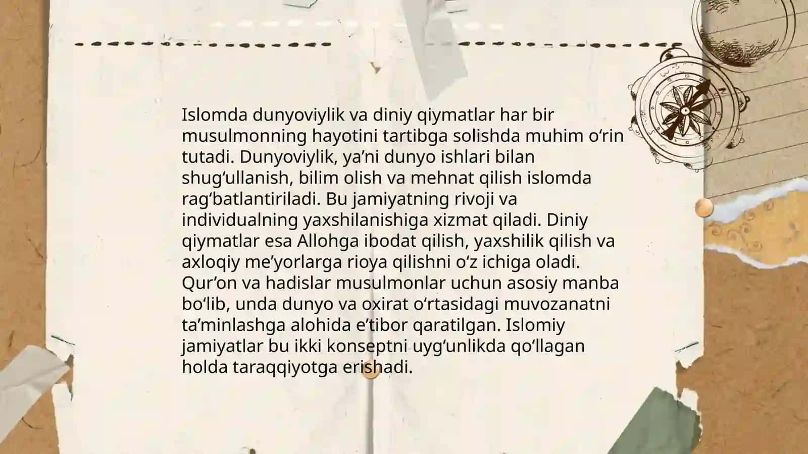 Dunyoviylik prinsplari va ularning fiqhiy yechimlari 4