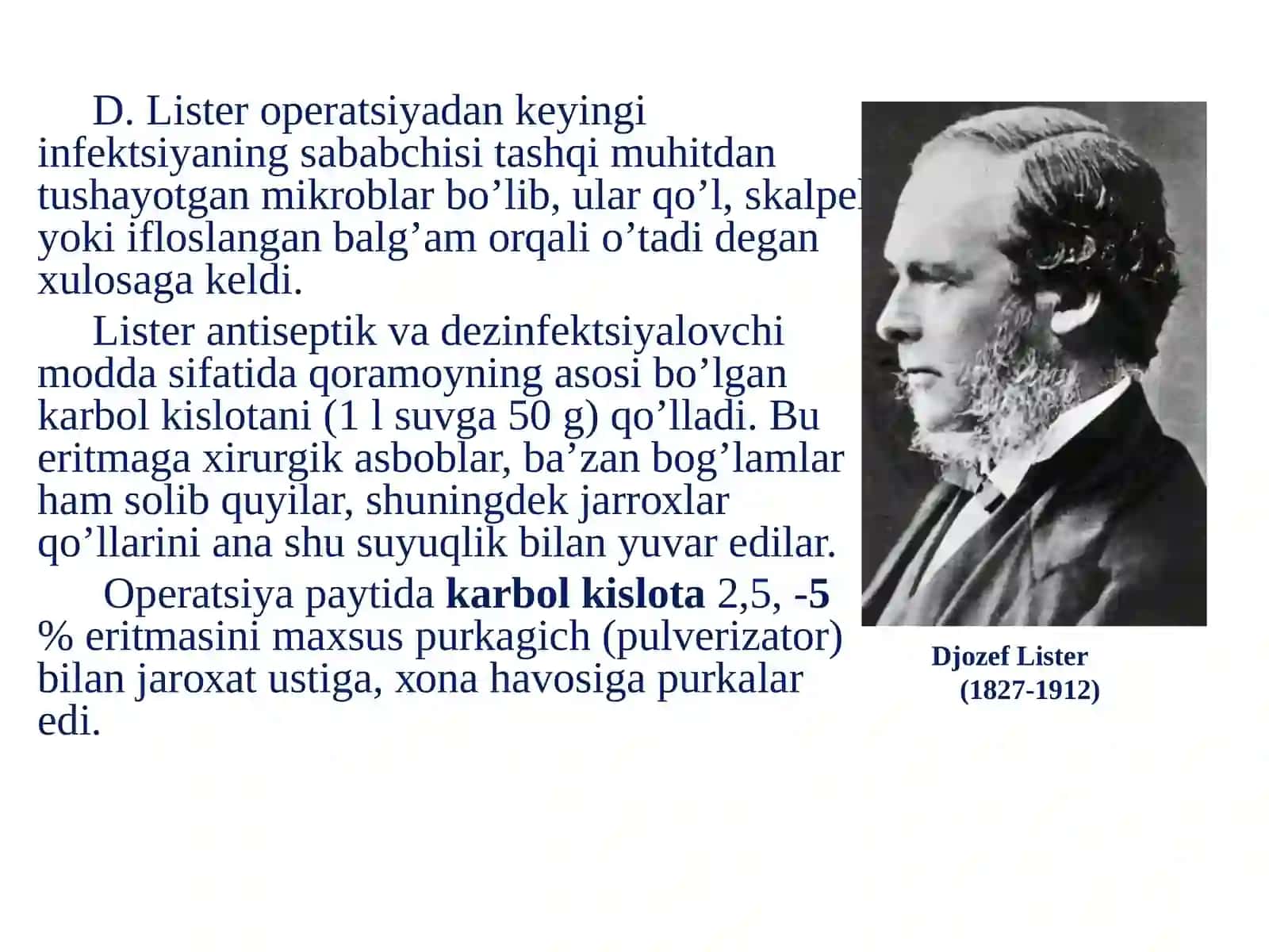 АNTISЕPTIKА VА АSЕPTIKА АSОSLАRI 4