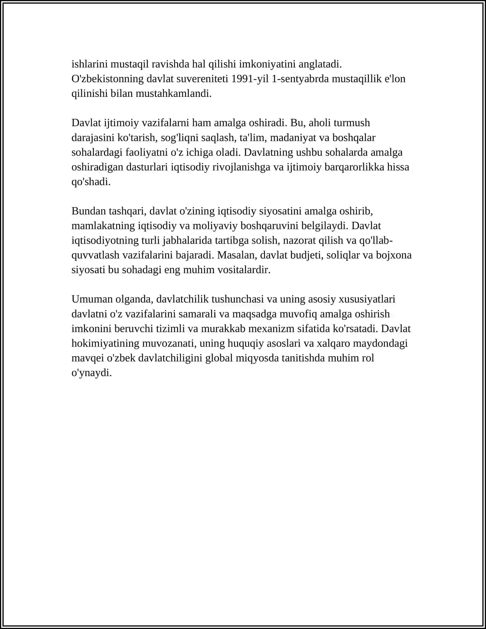 DAVLATCHILIKNI TUSHUNCHASI. MARKAZIY OSIYO HUDUDIDAGI ILK VA ANTIK DAVR DAVLATLARI 4