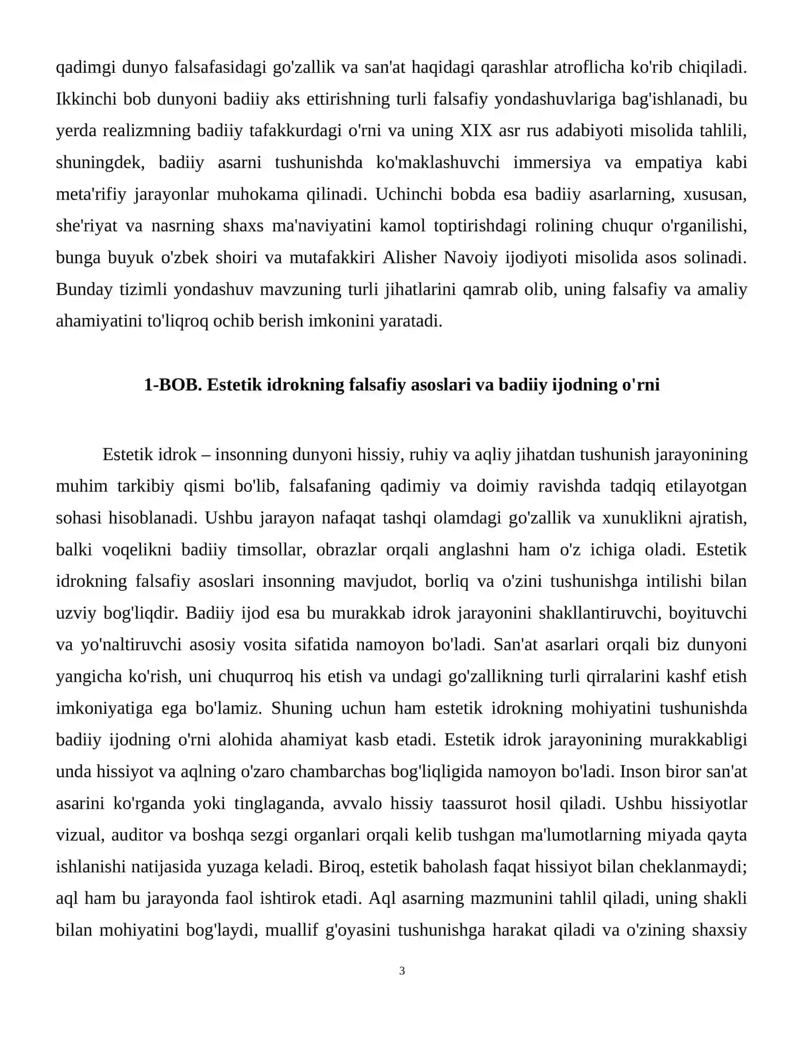 "Dunyoni estetik idrok etishda badiiy asarlarning ahamiyati" 4