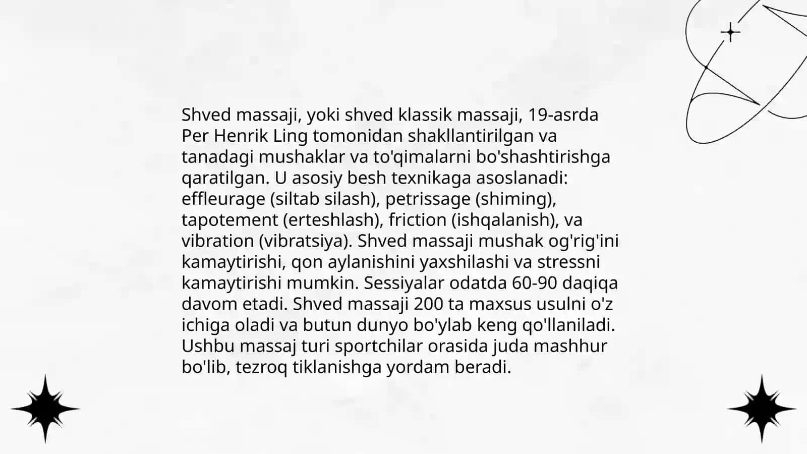 Noan’anaviy massaj usullari 4