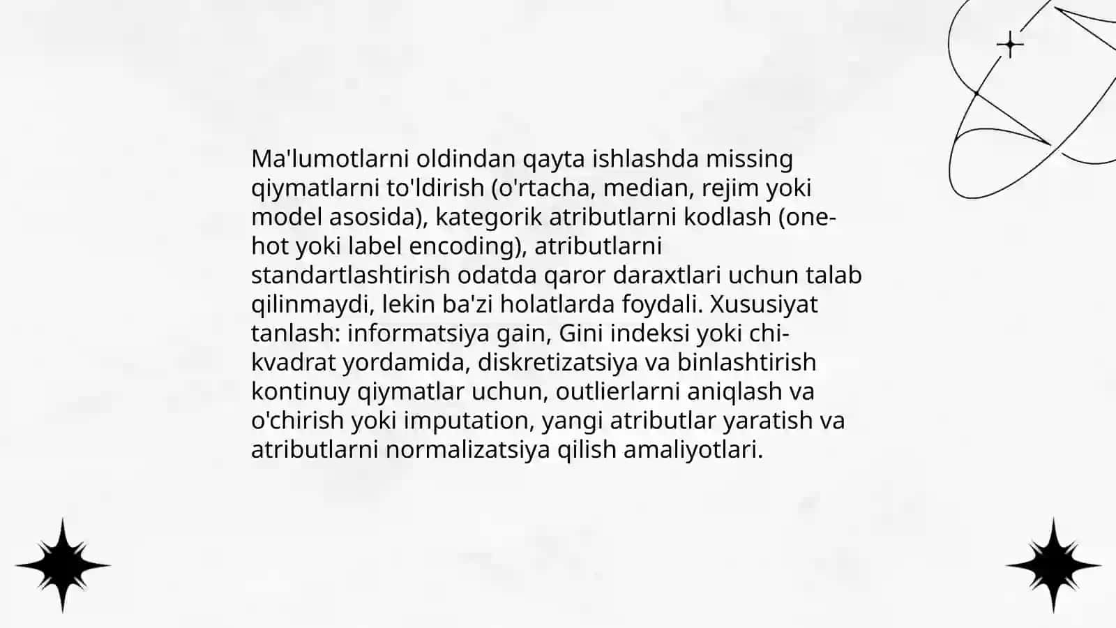 Qarorlar daraxti va uni qurish algoritmi 4