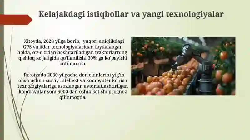 Yig'ish jarayonlarini avtomatlashtirish 4