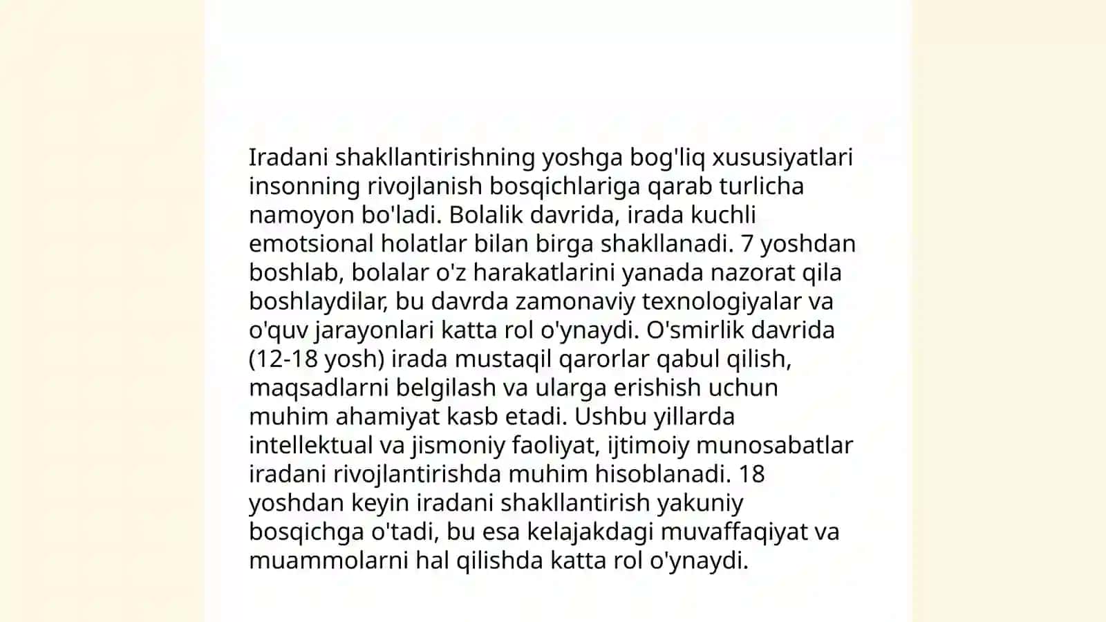 Bolalarda irodaviy jarayonlarning rivojanishi 4