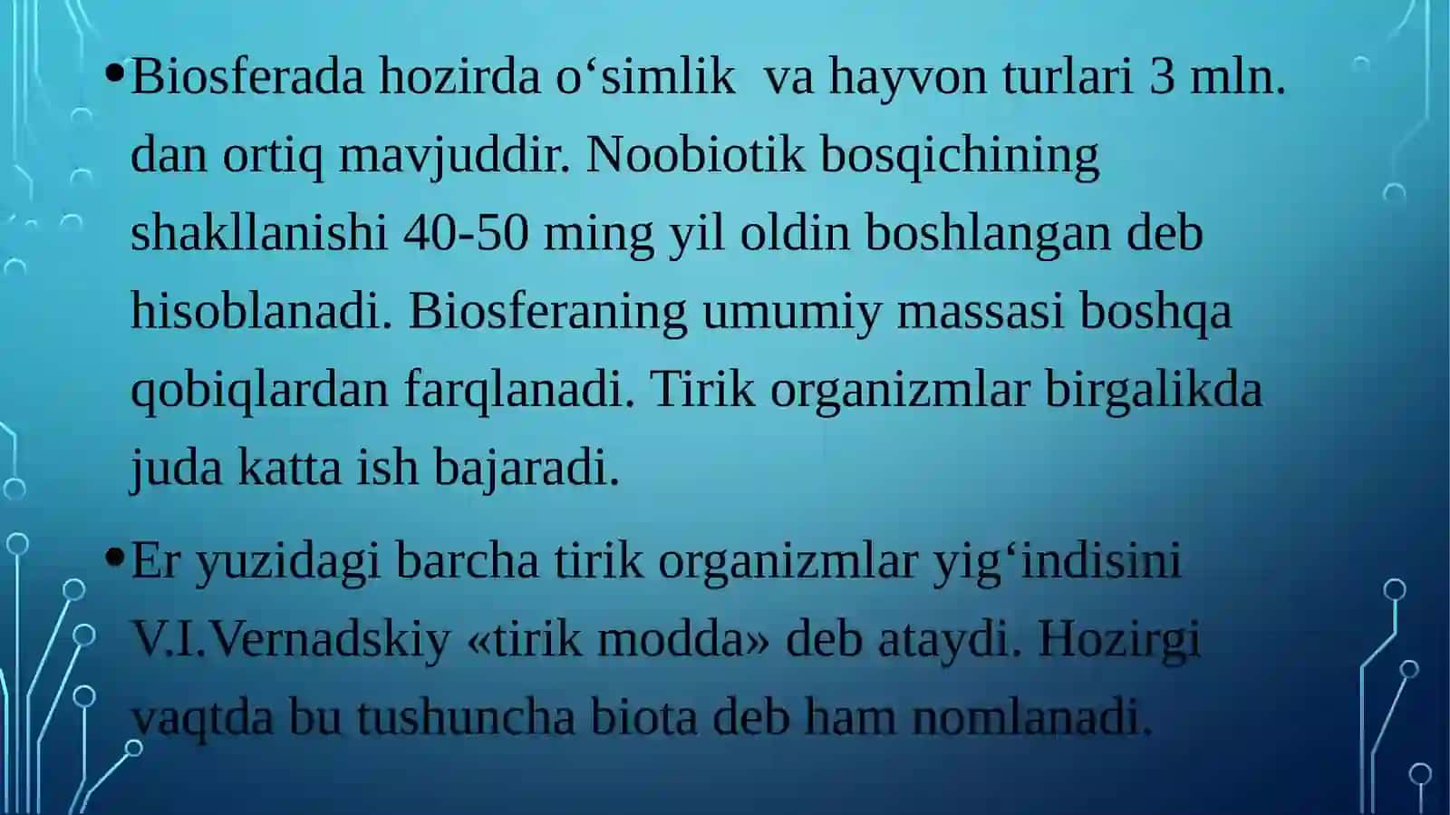 Inson va Biosfera 4