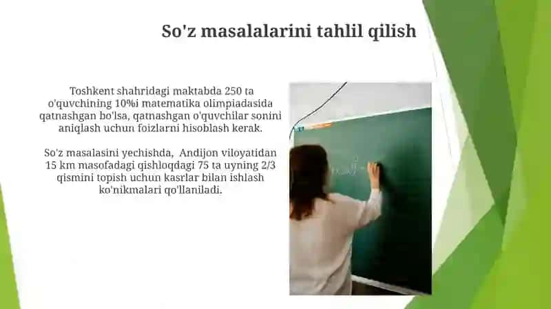 4-sinf Matematika darsligidan masalalar yechish 4