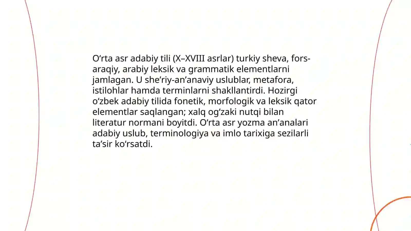 Hozirgi oʻzbek adabiy tilining taraqqiyot bosqichlari 4