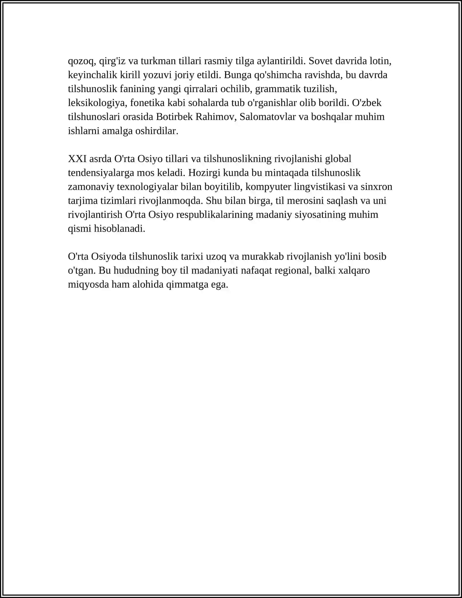 O'rta Osiyoda tilshunoslikning tarixi 4