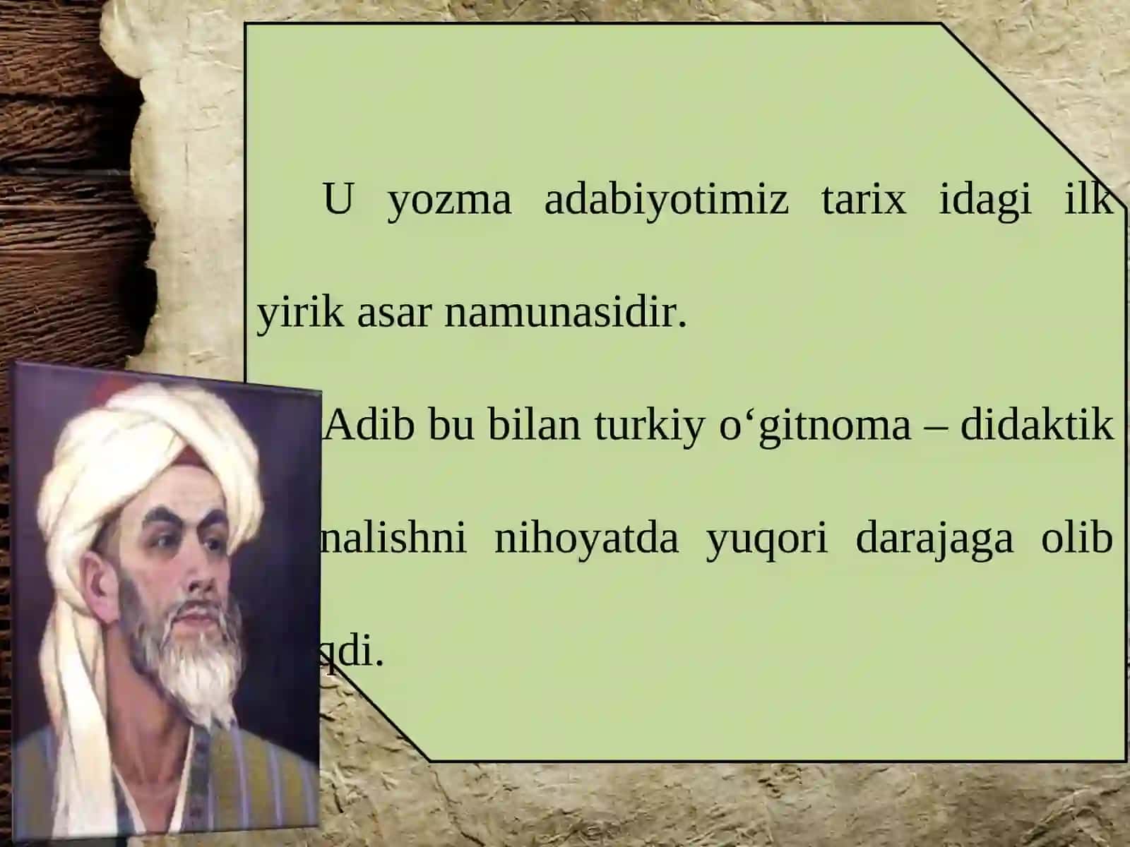 11-sinf Yusuf Xos Hojib hayoti va ijodi 4