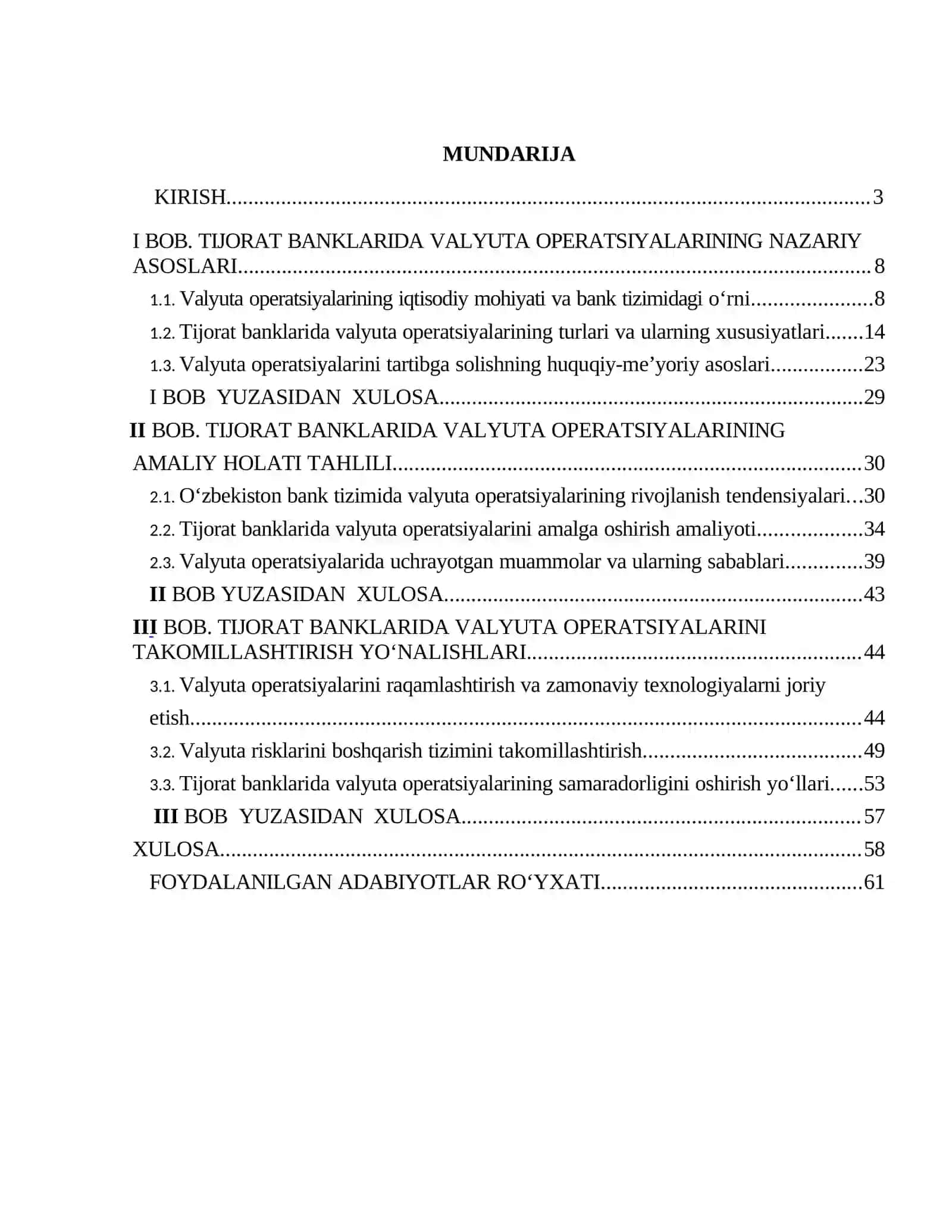 TIJORAT BANKLARIDA VALYUTA OPERATSIYALARINI TAKOMILLASHTIRISH YO’LLARI 4