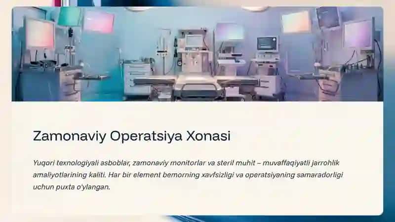 Xirurgiya va Reanimatsiya Bo'limlari: Asosiy Jihoz va Anjomlar 4
