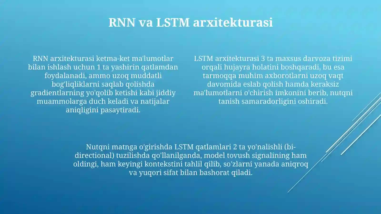 RNN asosida nutqni matnga aylantiruvchi model yaratish (speech-to-text) 4
