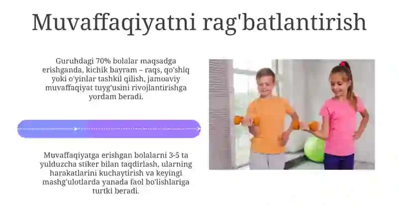 Maktabgacha yoshdagi bolalarni sport mashqlariga oʻrgatish 4